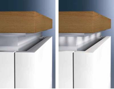 Sistema Profilej Dlya Organizacij Otkryvaniya Dverej Bez Ruchek Dlya Podsvetki