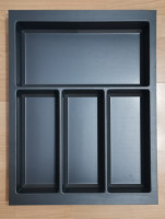 Лоток Sky, графит, 390 х 510 мм (для шкафа шириной по фасаду 45 см), Agoform, Германия