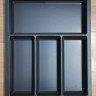 Лоток Sky, графит, 390 х 510 мм (для шкафа шириной по фасаду 45 см), Agoform, Германия
