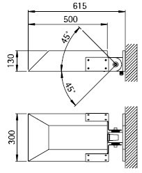 Светильник Albert 660306, черный, Германия - размеры