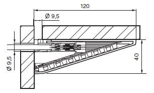 Светильник для освещения кухонных столешниц LD 7002 HV
