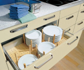 FIT Plate / Plates - деревянная вставка для хранения тарелок и кастрюль, Германия FIT Plate / Plates - деревянная вставка для хранения тарелок и кастрюль, Германия