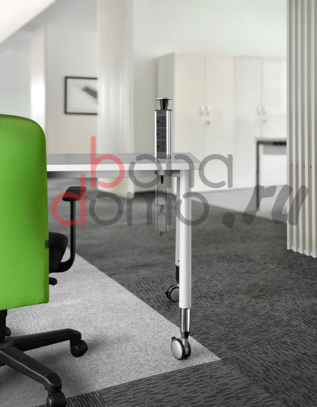 Встраиваемый блок розеток Move (Confurn, Германия) - в офисном столе