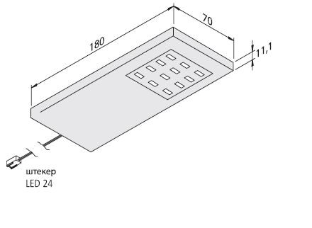 Светильник для освещения кухонных столешниц Slim-Pad