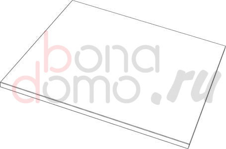 Каркасная система System one - полка из сатинированного стекла