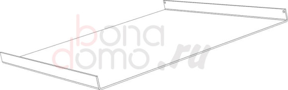 Каркасная система System one - полка из листового металла