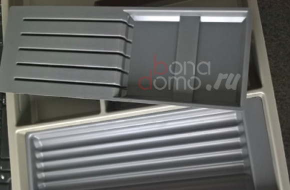 Agoform Sky - лотки для столовых приборов в ящики Blum Legrabox, Германия, вставка для ножей, пластик