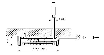 Врезные светильники LD 7003