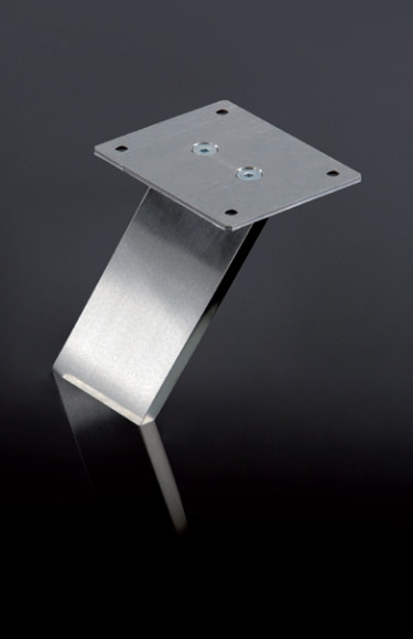 Барная консоль (опора) Korfu S - с адаптером для крепления столешницы из дерева