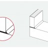 Уплотнительные профили для стеновой панели кухни, Nehl, Германия - схема монтажа