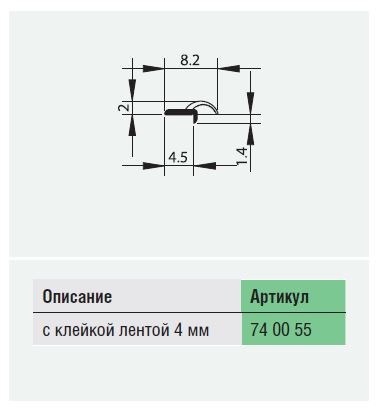 Противопылевой профиль