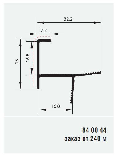 Профиль для углового соединения цоколя