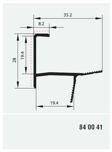 Профиль для углового соединения цоколя