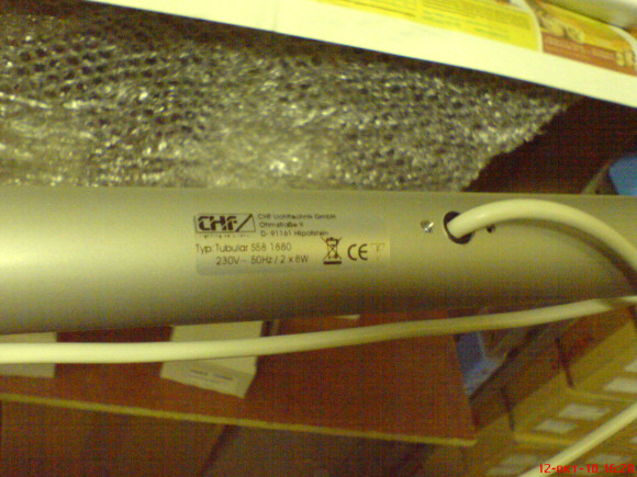 Прикроватный светильник для монтажа на спинку кровати Tubular (CHF, Германия), 2