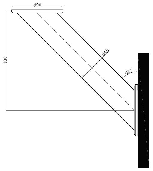 Барная консоль (опора) Brindisi и Brindisi Plus - основные размеры