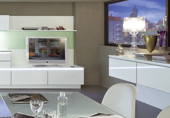 Система профилей для фасадов без ручек, c подсветкой, Schuco, Германия Система профилей для фасадов без ручек, c подсветкой, Schuco, Германия