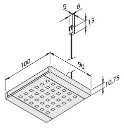 Светодиодный светильник Q-Pad (Hera, Германия) - размеры