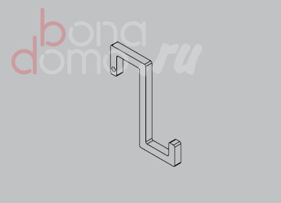 System one для ниш - современный рейлинг для кухни (EBB, Германия), крючок System one для ниш - современный рейлинг для кухни (EBB, Германия), крючок