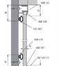 Система стеновых панелей 4-18 мм (Schuco, Германия) - в интерьере, монтажная схема