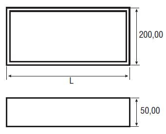 Полки-светильники Eco (Wipo, Германия) - размеры