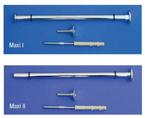 Кронштейн Maxi для стеклянной полки, EBB, Германия - с ограничителем на торце и без
