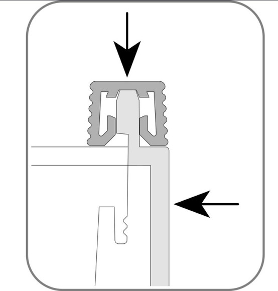 Аксессуары к лоткам для столовых приборов Ninka Cuisio - схема установки, 2
