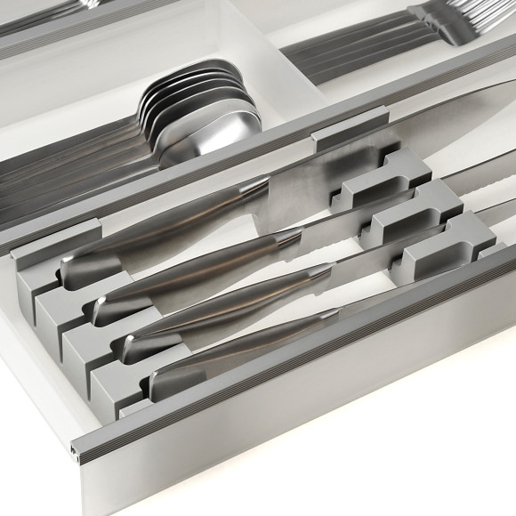 Аксессуары к лоткам Ninka Cuisio - держатель для 4-х ножей (в отделение Ш4), светло-серый