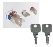 Цилиндр замка с цветовой индикацией с 2-мя зубчатыми ключами, Lehmann, Германия