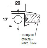 Светильник для подсветки стеклянных полок и внутреннего пространства шкафов GBL (Klebe, Германия) Светильник для подсветки стеклянных полок и внутреннего пространства шкафов GBL (Klebe, Германия)