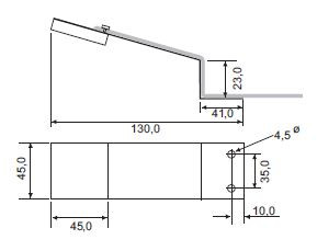 Светильник для монтажа над мебелью Flat O