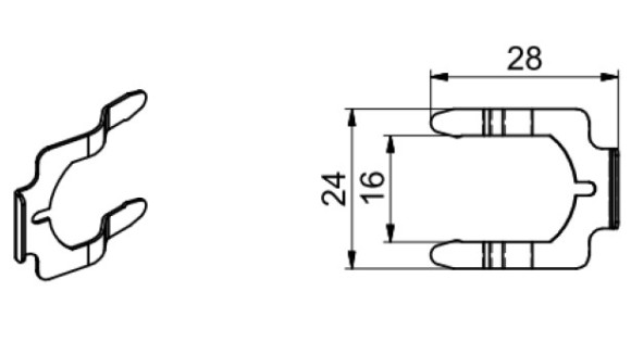 Фиксатор для замка Lehmann, серия Z16n Фиксатор для замка Lehmann, серия Z16n