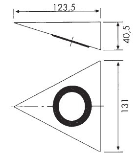 Комплект из 3-х светильников Hera UL с трансформатором (Германия) - размеры