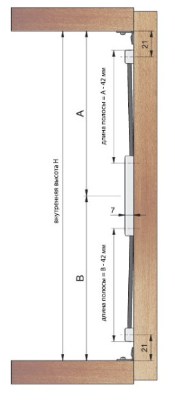 Замок мод. 292 для высоких шкафов с распашными дверями, Lehmann, Германия - схема Замок мод. 292 для высоких шкафов с распашными дверями, Lehmann, Германия - схема