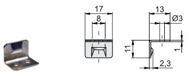 Замок мод. 292 для высоких шкафов с распашными дверями, Lehmann, Германия - скоба Замок мод. 292 для высоких шкафов с распашными дверями, Lehmann, Германия - скоба