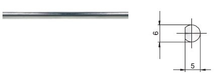 Мебельный замок мод. 750, Lehmann, Германия - поворотная штанга