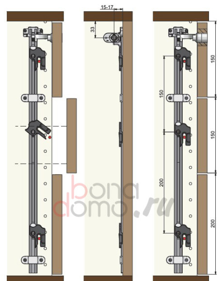 Система запирания шкафов с выдвижными ящиками, Lehmann, Германия - принцип работы