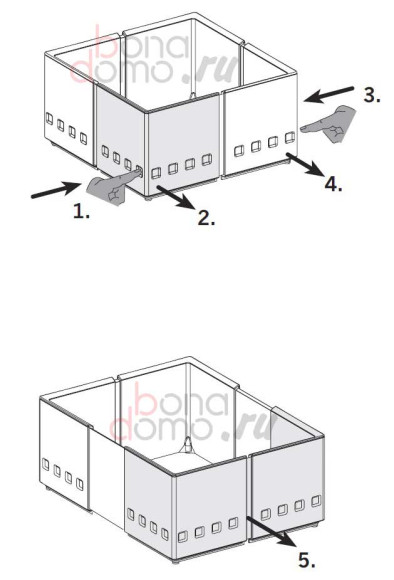 Ninka cuisioFLEX - система организации для глубоких ящиков, Германия, иллюстрация по изменению размеров