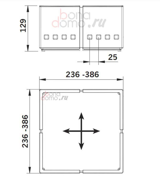 Ninka cuisioFLEX - система организации для глубоких ящиков, Германия, размеры