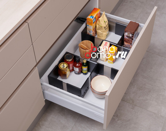 Ninka cuisioFLEX - система организации для глубоких ящиков, Германия, черный/графит, ф.2