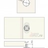 Мебельный замок мод. 501 для шкафов с раздвижными дверями, Lehmann, Германия - схема установки