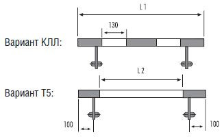 Светильник для освещения кухонных столешниц Boston - компоновка