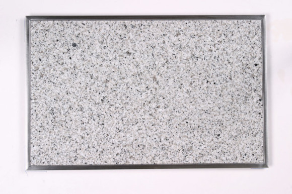 Гранитная подставка под горячее / разделочная поверхность для кухни - бело-серый