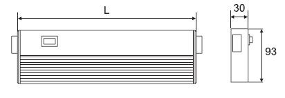 Светильник с розетками для освещения кухонных столешниц Wipo KML - размеры