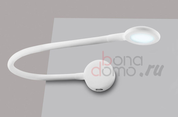 Прикроватный светильник с USB-зарядкой для гаджетов, Klebe, Германия - белый