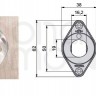 Аксессуары для кодовых замков Dial Lock, Lehmann, Германия - адаптер, мод. 1619, для
монтажа замков Dial Lock 60/61 в
дерево/ДСП/МДФ
толщиной до 21 мм