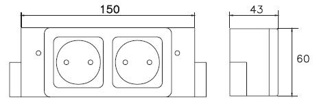 Блок розеток EML-DS