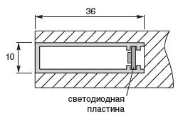 Профиль для светодиодных пластин Wella и лент Wella-Flex, 3912-90