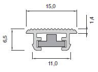 Профиль для светодиодных пластин Wella и лент Wella-Flex, 3912-90