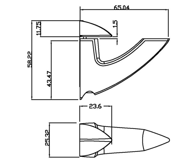 Пара полкодержателей E4 (Confurn, Германия) - размеры