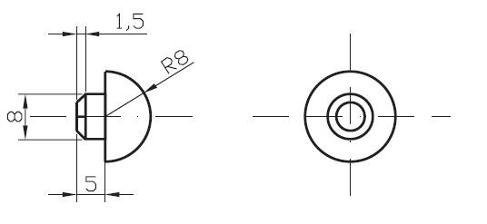 Цилиндрический / сферический термоэлемент